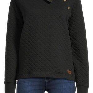 Kim Rogers Black Quilted Pullover